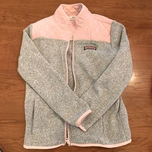 Girls Pink and Gray Vineyard Vines Jacket